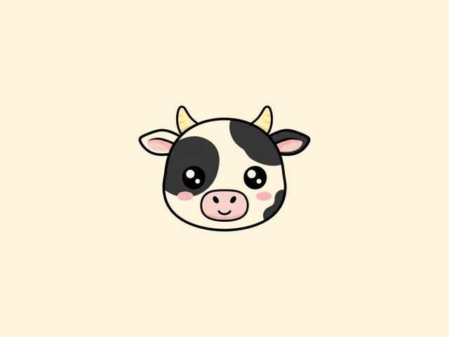 Five free cute cow farm PNGs sample 3