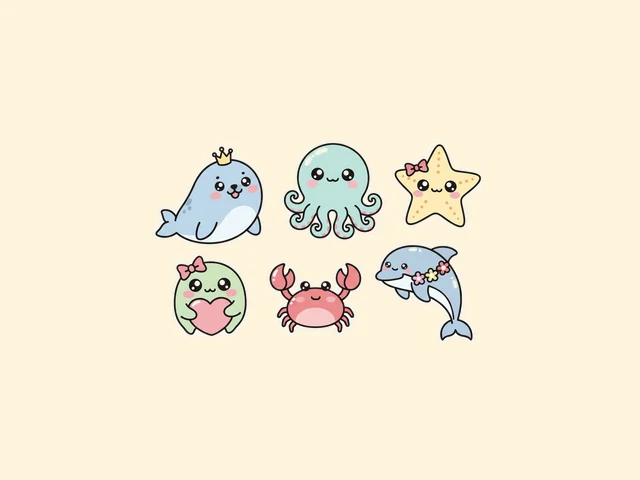 Free ocean sticker-sheet starter set preview