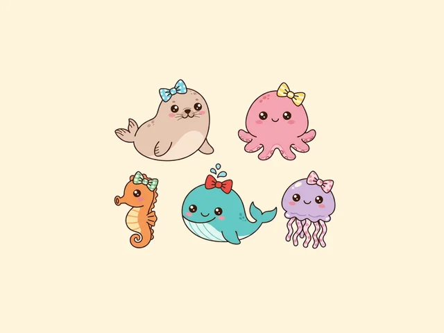 Free ocean sticker-sheet starter set sample 5