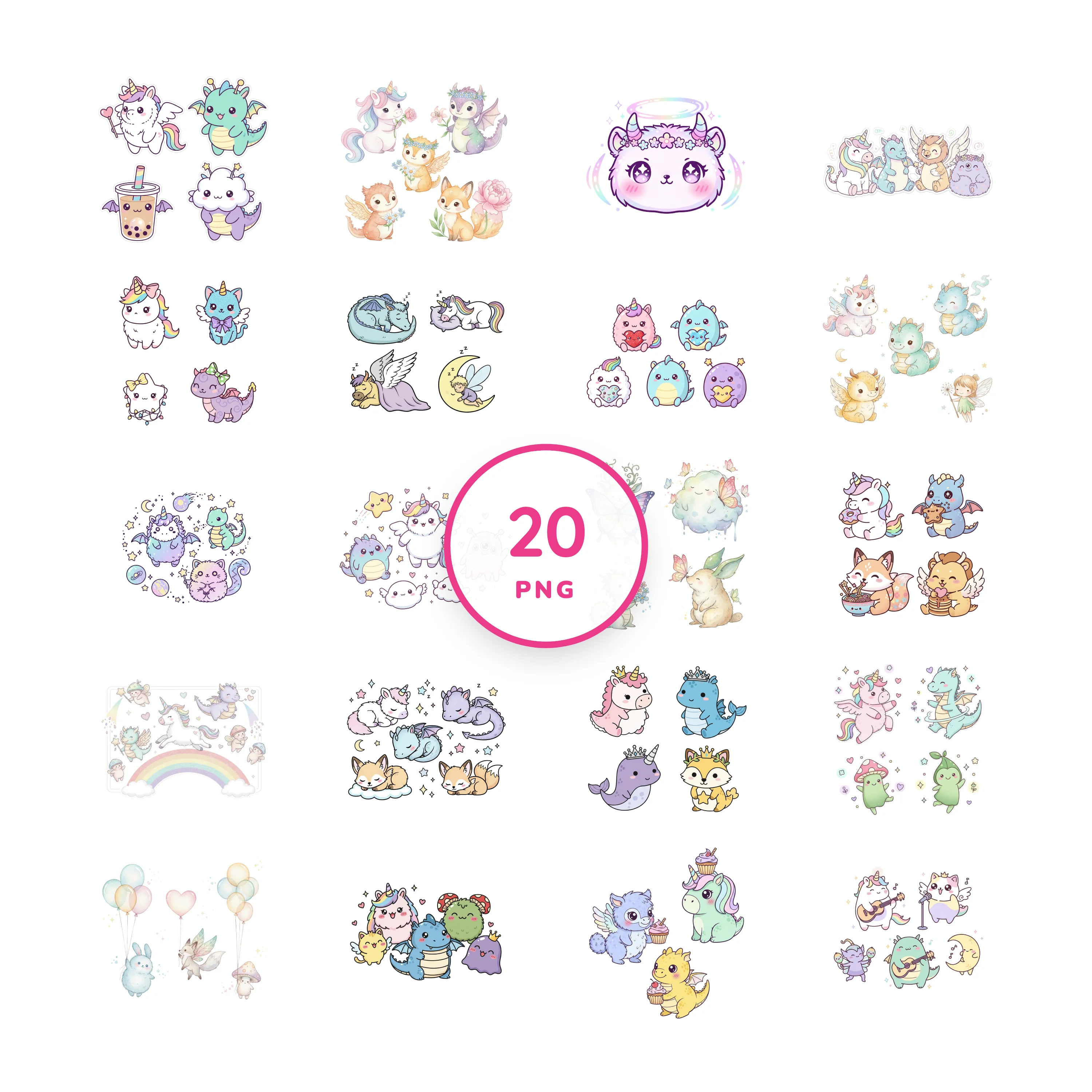 Magical Creatures PNG clip art collection